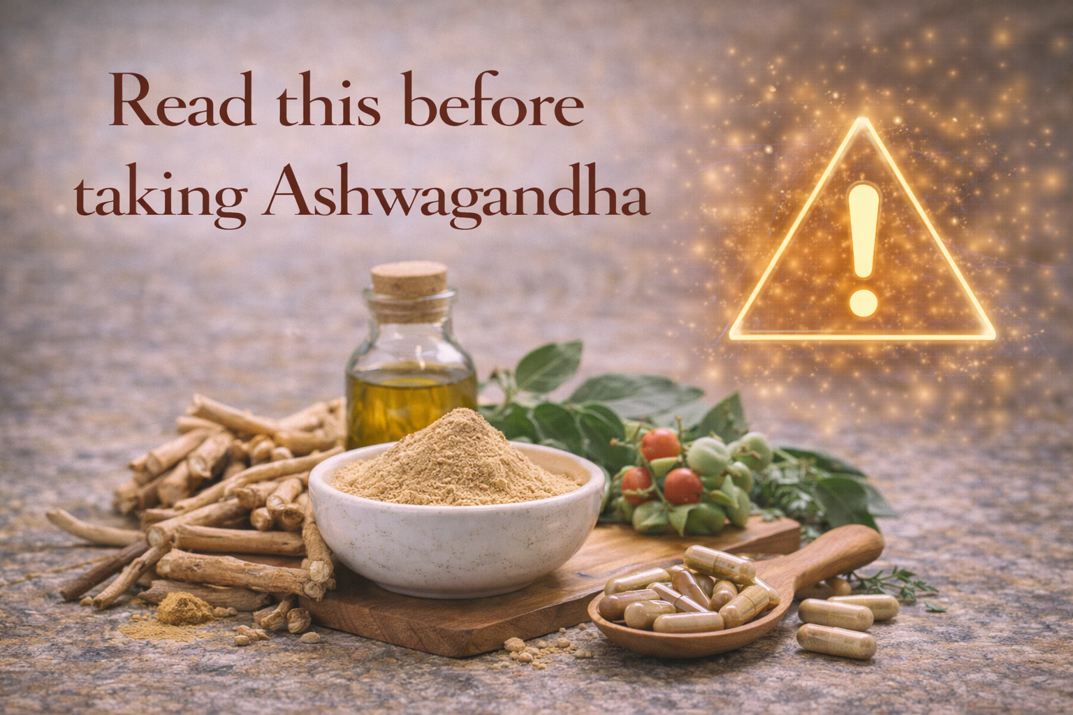 Read this before taking Ashwagandha