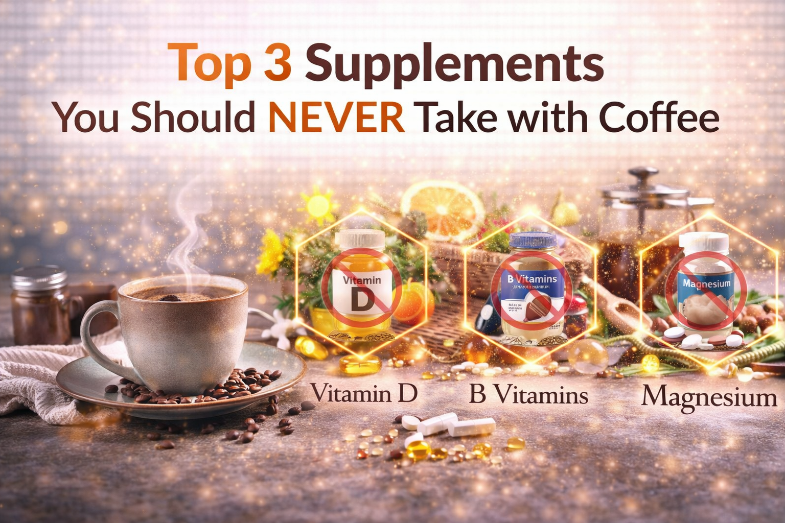 Top 3 Supplements You Should NEVER Take with Coffee